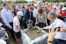 Открытие ЖК Курская Васильевка, закладка камня ЖК Мордово-Добрино